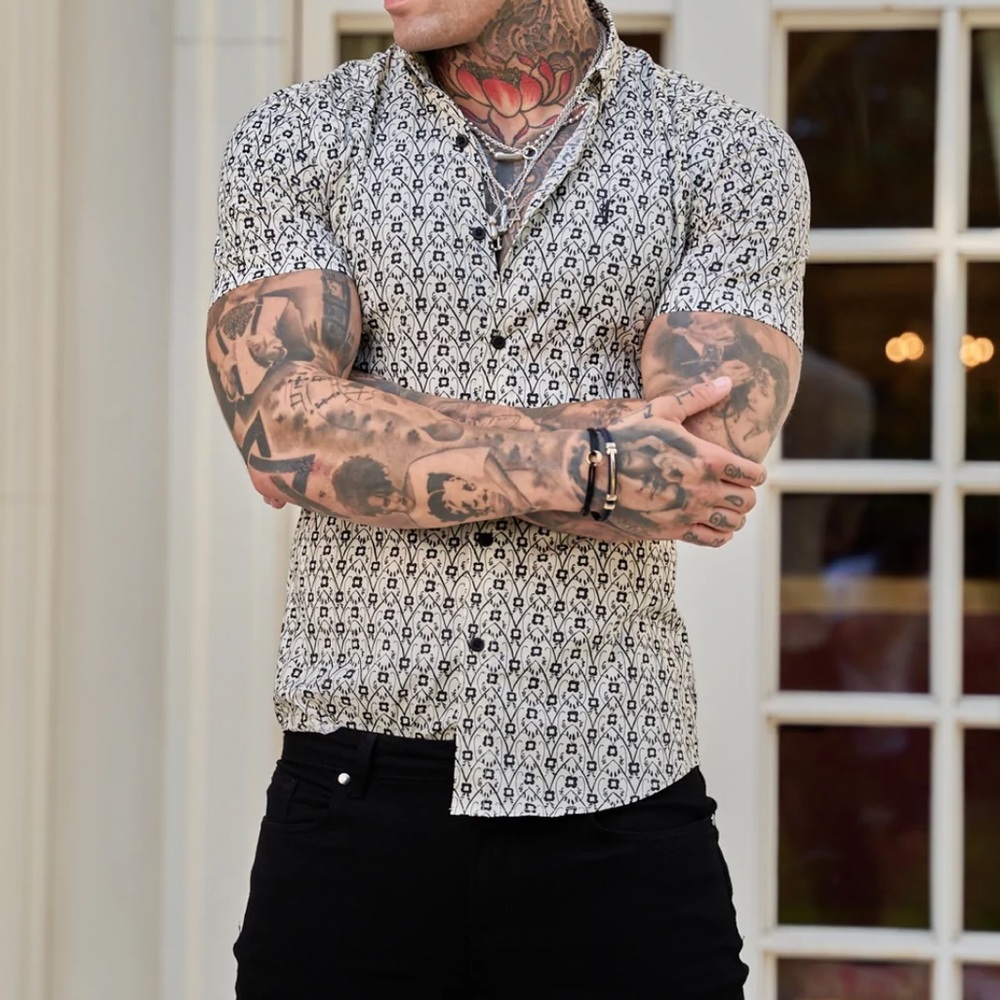 Father Sons stretch slim fit shirt